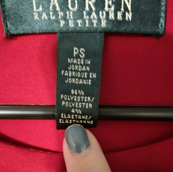 Ralph Lauren Red Dress, petite small - Picture 10 of 10